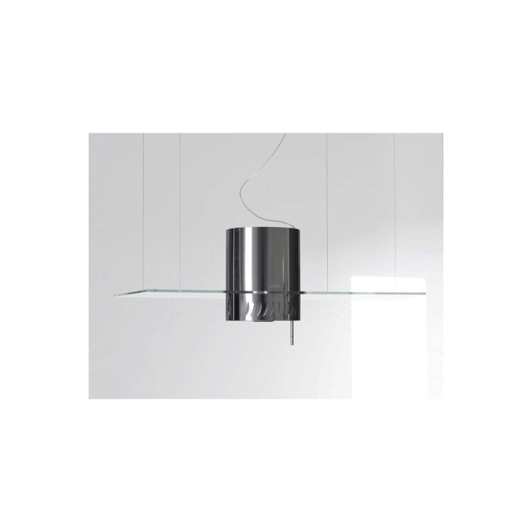 Elica VENEZIA 90cm Stainless Steel Ceiling Mounted Island Cooker Hood With Flat Glass Canopy