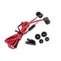 Veho VEP-003-360Z1-R 360 Z-1 Noise Isolating Stereo Earphones with Flat Flex Anti Tangle Cord - Red