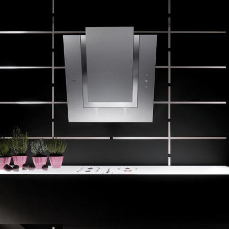 Elica VERDI-BLK VERDIBL Verdi Decorative Angled 80cm Chimney Cooker Hood Black