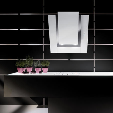 Elica VERDI-WH VERDIWH Verdi Decorative Angled 80cm Chimney Cooker Hood White