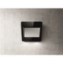 Elica VERVE-55-BLK Verve 55cm Angled Cooker Hood - Black Glass & Polished Stainless Steel