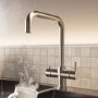 ONLY OPENED - Nickel 3 in 1 Square Spout Boiling Water Tap- Pronto Vesta
