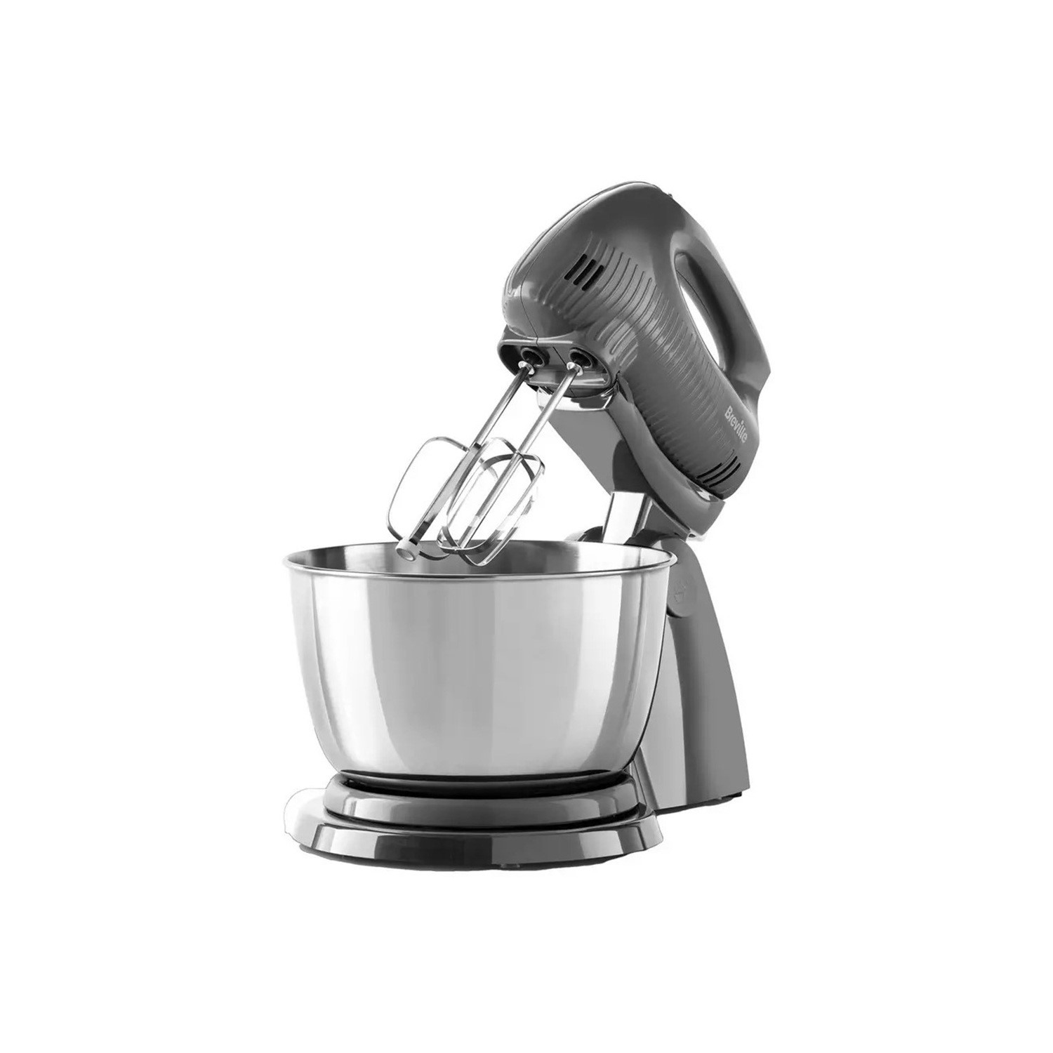 Breville Flow Stand Mixer with Detachable Hand Mixer and 3.5L Bowl in Grey