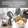 Refurbished Breville Flow Stand Mixer with Detachable Hand Mixer and 3.5L Bowl in Grey