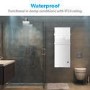 electriq 1200W Smart Wall Mounted Designer Glass Heater with Towel Rails - White