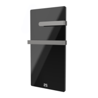 Low Energy 600w Infrared Designer Glass Wall Mounted Heater with Towel Rail and Smart WiFi Alexa - IP24 Bathroom Safe
