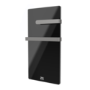 Low Energy 600w Infrared Designer Glass Wall Mounted Heater with Towel Rail and Smart WiFi Alexa - IP24 Bathroom Safe