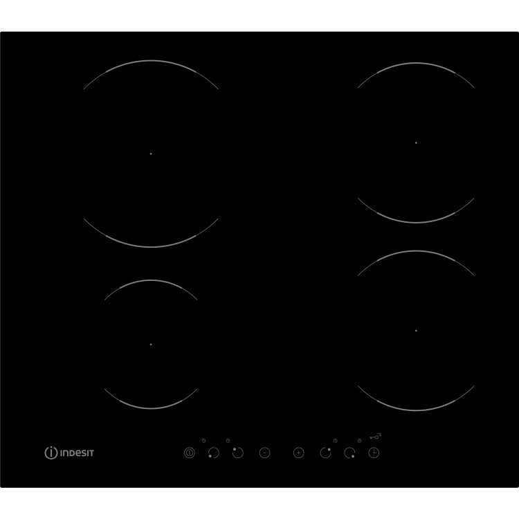 GRADE A2 - Indesit VIA6400C 59cm Four Zone Induction Hob - Frameless Black