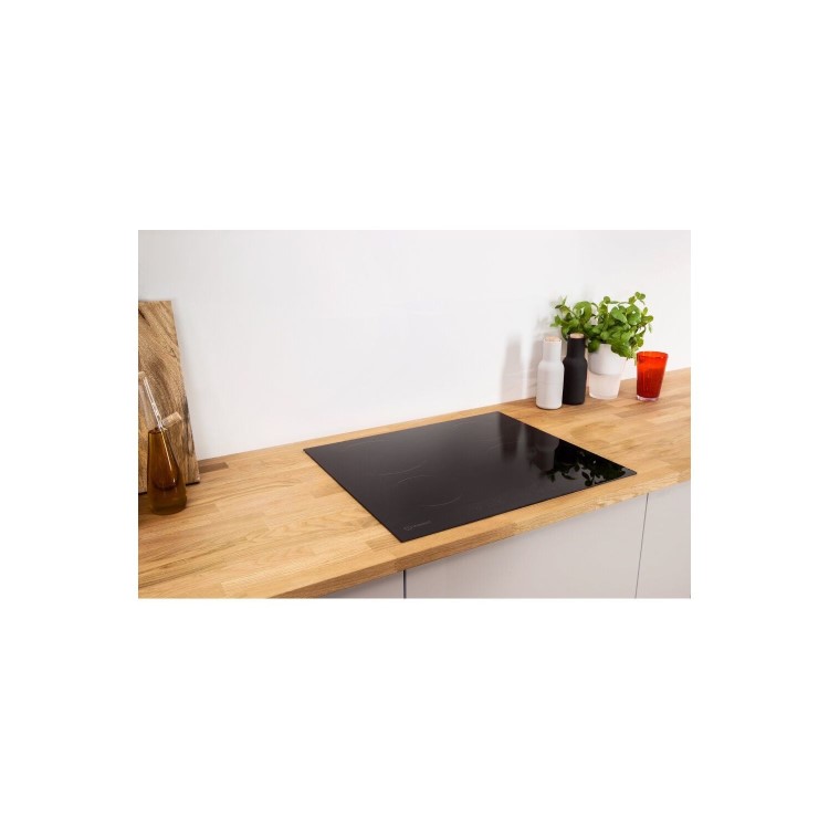 GRADE A2 - Indesit VIA6400C 59cm Four Zone Induction Hob - Frameless Black