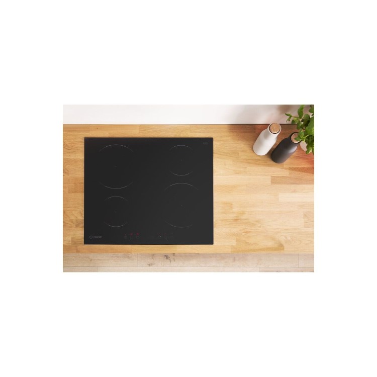 GRADE A2 - Indesit VIA6400C 59cm Four Zone Induction Hob - Frameless Black
