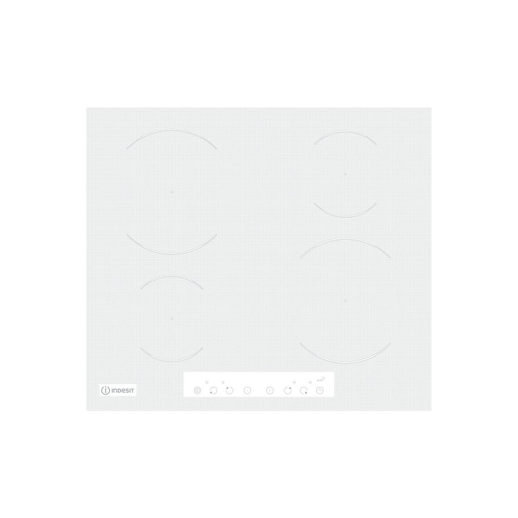 Indesit VIA640CW 59cm Touch Control Four Zone Induction Hob - White