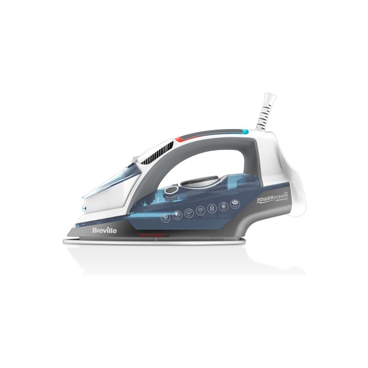 Breville VIN352 PowerSteam 2600W Iron White And Blue