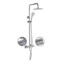 Chrome Shower Bath and Basin Tap Set - Arissa