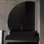 Half Circle Corner Backlit Heated Bathroom Mirror with Lights 800mm – Virgo
