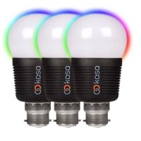 Veho Kasa Bluetooth Smart Lighting LED Bayonet Cap B22 Bulb Triple Pack