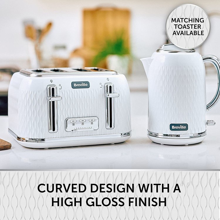 GRADE A1 - Breville Curve 1.7L Cordless Kettle - White