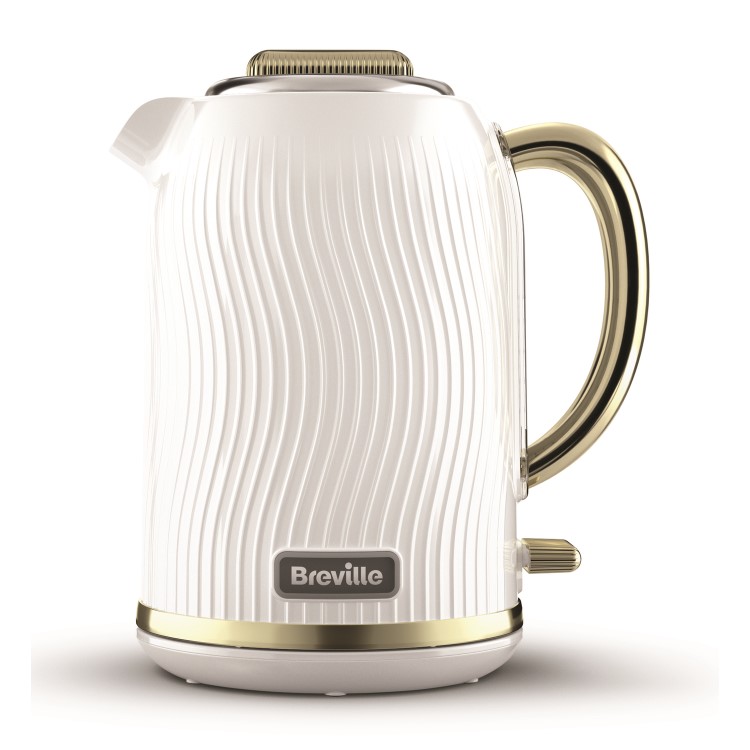 GRADE A1 - Breville VKT185 Flow 1.7L Kettle - White & Gold
