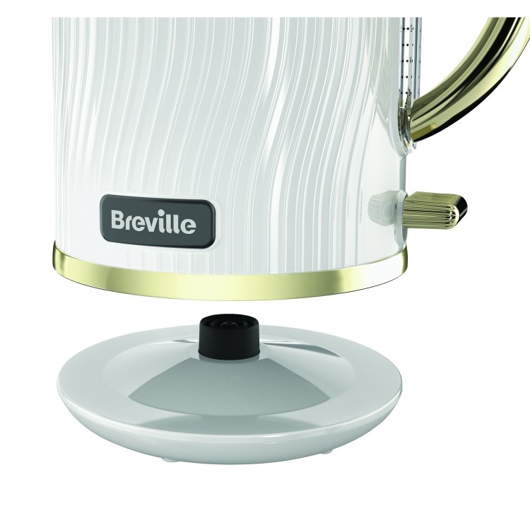 GRADE A1 - Breville VKT185 Flow 1.7L Kettle - White & Gold