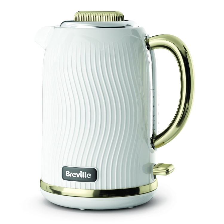 GRADE A1 - Breville VKT185 Flow 1.7L Kettle - White & Gold