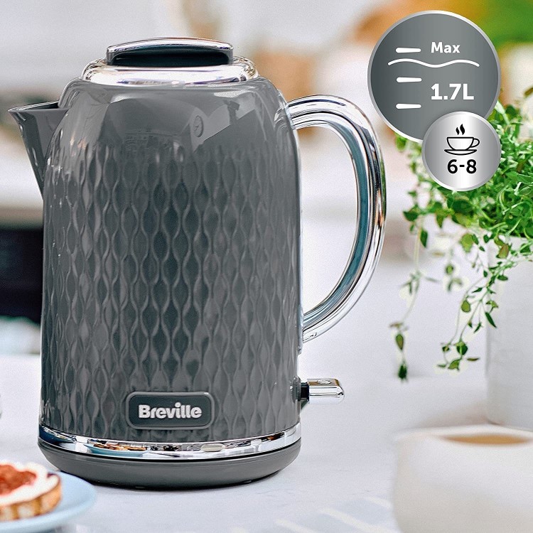 Breville Curve 1.7L Cordless Kettle - Grey