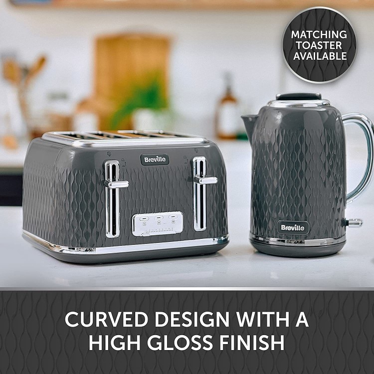 Breville Curve 1.7L Cordless Kettle - Grey