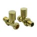 Brass Straight Radiator Valves - For Pipework Which Comes From The Floor - Reina