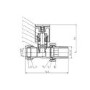 Brass Straight Radiator Valves - For Pipework Which Comes From The Floor - Reina
