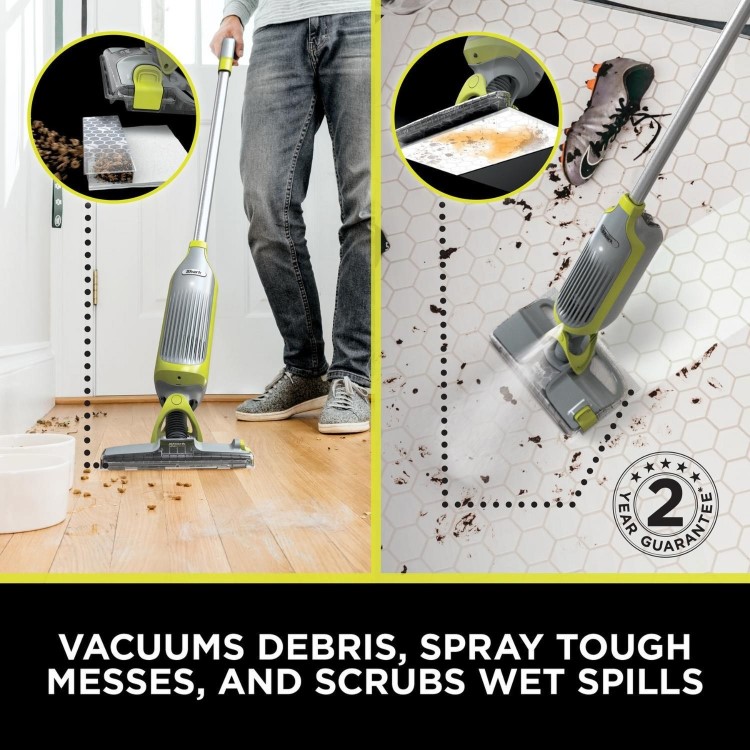 Shark VM200UK VacMop Cordless Vacuum Mop 2-in-1 Floor Cleaner with Spray
