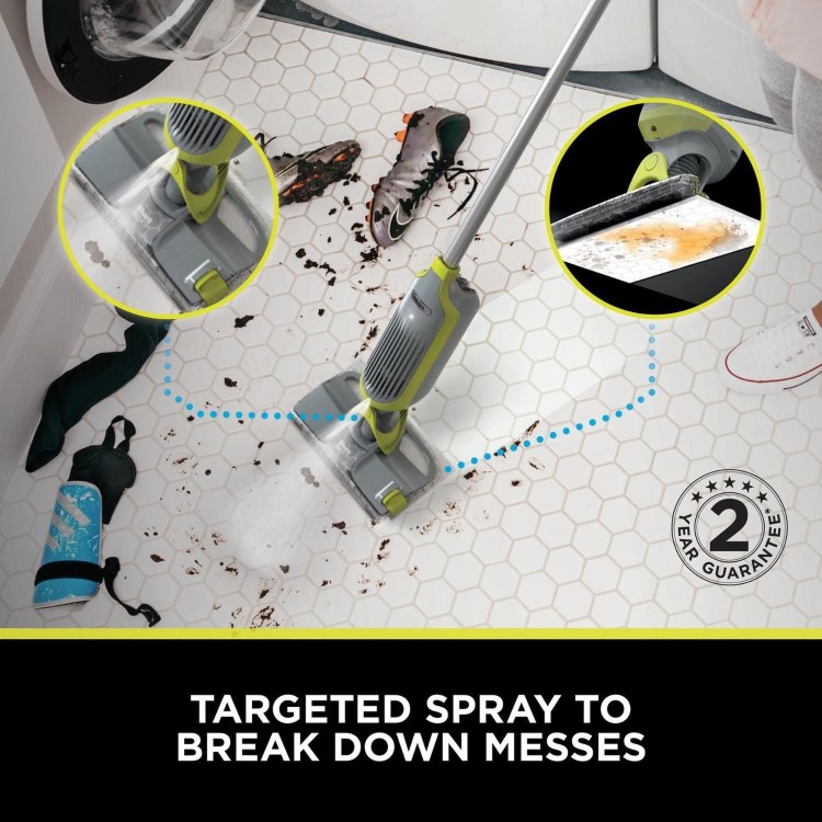 Shark VM200UK VacMop Cordless Vacuum Mop 2-in-1 Floor Cleaner with Spray