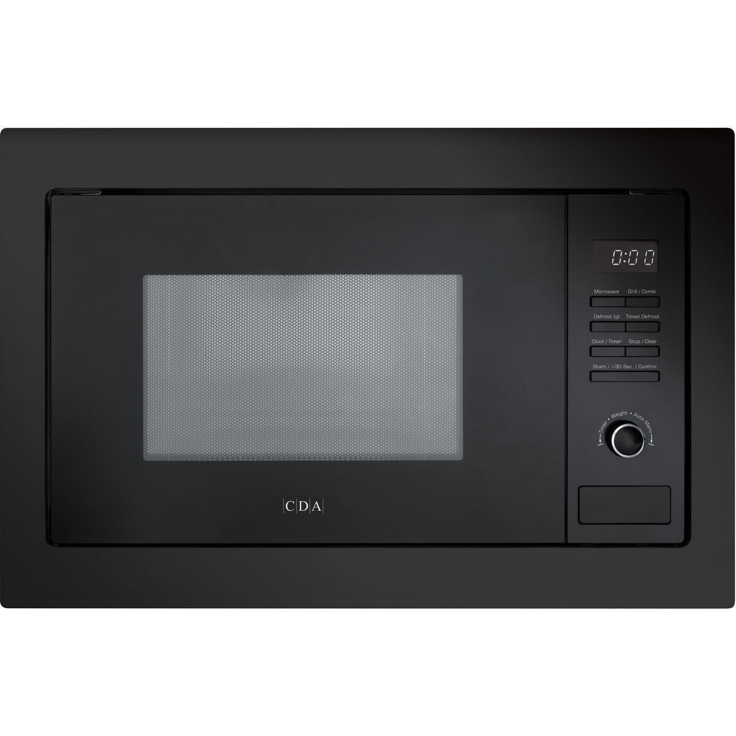 CDA 25L 900W Built-in Microwave with Grill - Black