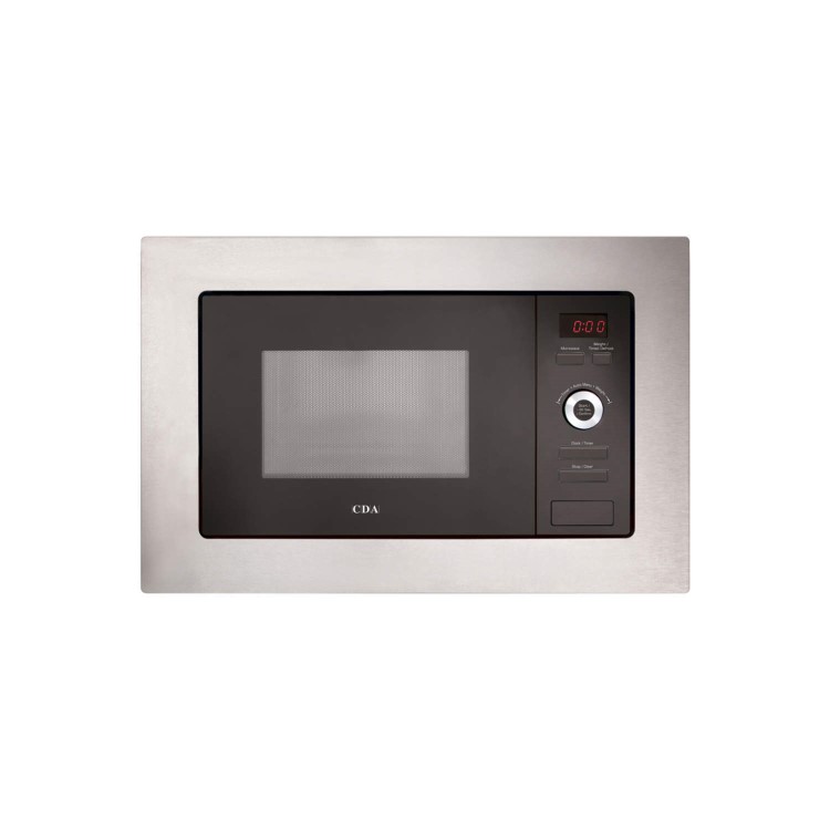 GRADE A1 - CDA VM550SS 17L 700W Slim Depth Built-in Standard Microwave Stainless Steel