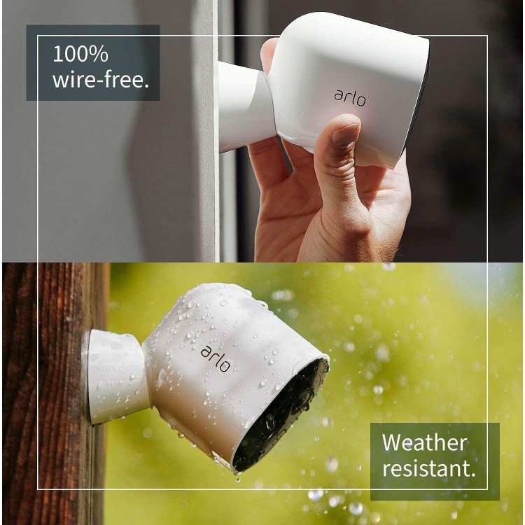 Arlo Pro 4 2K HD Motion Sensing IP Wireless Camera - 1 Pack