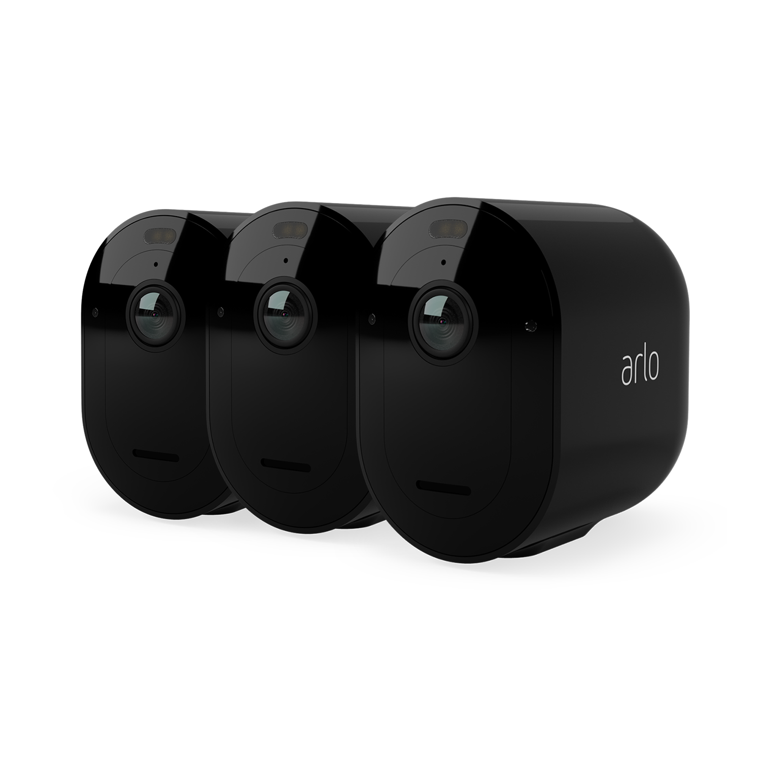 Arlo Pro 4 2K Ultra HD Motion Sensing IP Wireless Camera - 3 Pack