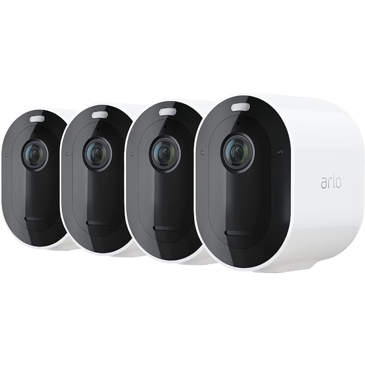 Arlo Pro 4 2K HD Motion Sensing IP Wireless Camera - 4 Pack