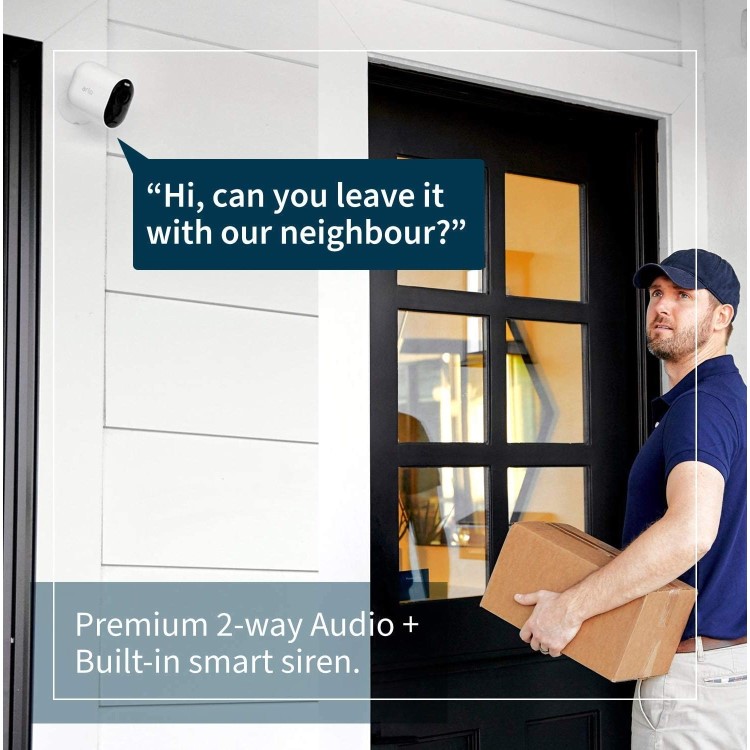 Arlo Ultra 2 4K HD Motion Sensing IP Wireless Camera - 1 Pack

