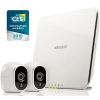Netgear Arlo Smart Home System 2 x HD 720p Cameras Wire-Free Indoor/Outdoor with Night Vision