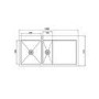 GRADE A2 - Astracast VN15XBHOMESKL Vantage 1.5 Bowl Premium Steel Left Hand Kitchen Sink