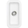 Astracast VO05WHNEXSK Vero Undermount Half Bowl Ceramic Sink in White