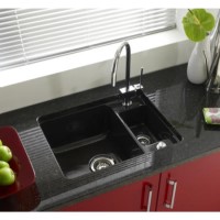Astracast VO10GBMNEXSK Vero Undermount Single Bowl Ceramic Sink in Black