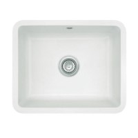 Astracast VO10WHLNEXSK Vero Undermount Large Single Bowl Ceramic Sink in White