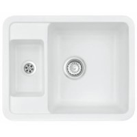 Astracast VO15WHNEXSK Vero Undermount 1.5 Bowl Ceramic Sink in White