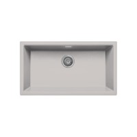 Single Bowl Undermount Beige Granite Kitchen Sink with Reversible Drainer - Essence Single Bowl Undermount Beige Granite Kitchen Sink with Reversible Drainer - Essence