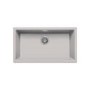 Single Bowl Undermount Beige Granite Kitchen Sink with Reversible Drainer - Essence