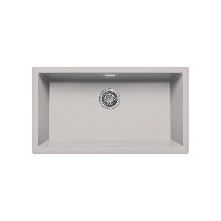 Single Bowl Undermount Beige Granite Kitchen Sink with Reversible Drainer - Essence