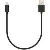 Veho Pebble 20cm Apple MFi Lightning Cable - Black