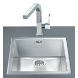 Smeg VQ40-2 Quadra Single Bowl Ultra Low Profile Sink