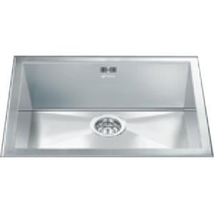 Smeg VQ50-2 Quadra 50cm Single Bowl ULP Sink