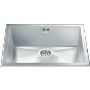 Smeg VQ50-2 Quadra 50cm Single Bowl ULP Sink