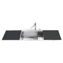 VR78A Smeg VR78A Quadra ULP Single Bowl Sink with Colander and Chopping Boards