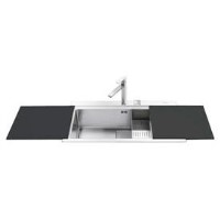Smeg VR78A Quadra ULP Single Bowl Sink with Colander and Chopping Boards